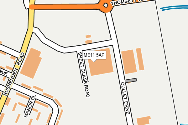 ME11 5AP map - OS OpenMap – Local (Ordnance Survey) ME11 5AP map - OS OpenMap – Local (Ordnance Survey)