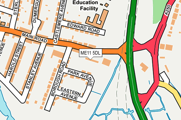 ME11 5DL map - OS OpenMap – Local (Ordnance Survey) ME11 5DL map - OS OpenMap – Local (Ordnance Survey)