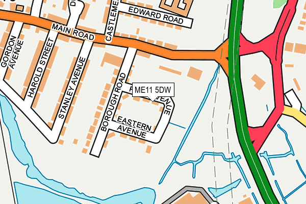 ME11 5DW map - OS OpenMap – Local (Ordnance Survey) ME11 5DW map - OS OpenMap – Local (Ordnance Survey)