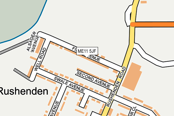 ME11 5JF map - OS OpenMap – Local (Ordnance Survey) ME11 5JF map - OS OpenMap – Local (Ordnance Survey)