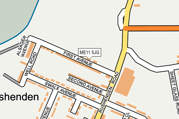 ME11 5JG map - OS OpenMap – Local (Ordnance Survey) ME11 5JG map - OS OpenMap – Local (Ordnance Survey)