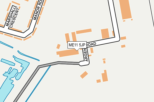ME11 5JP map - OS OpenMap – Local (Ordnance Survey) ME11 5JP map - OS OpenMap – Local (Ordnance Survey)