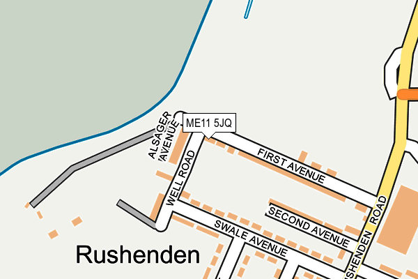 ME11 5JQ map - OS OpenMap – Local (Ordnance Survey)