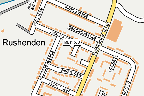 ME11 5JU map - OS OpenMap – Local (Ordnance Survey) ME11 5JU map - OS OpenMap – Local (Ordnance Survey)