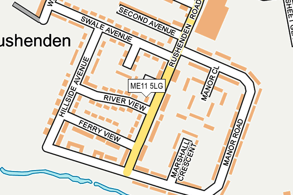 ME11 5LG map - OS OpenMap – Local (Ordnance Survey) ME11 5LG map - OS OpenMap – Local (Ordnance Survey)