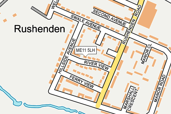 ME11 5LH map - OS OpenMap – Local (Ordnance Survey) ME11 5LH map - OS OpenMap – Local (Ordnance Survey)
