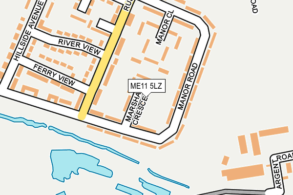 ME11 5LZ map - OS OpenMap – Local (Ordnance Survey) ME11 5LZ map - OS OpenMap – Local (Ordnance Survey)