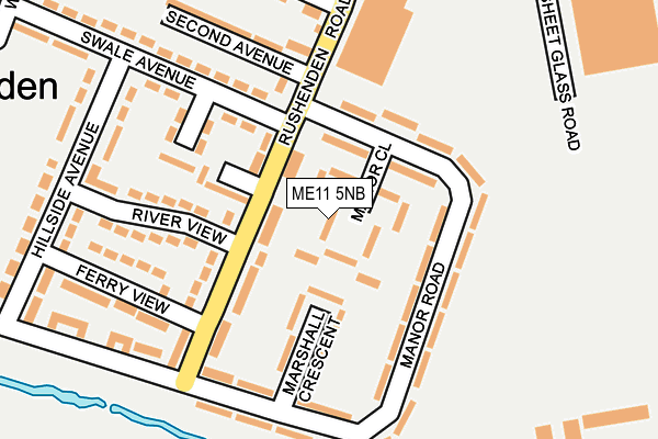 ME11 5NB map - OS OpenMap – Local (Ordnance Survey) ME11 5NB map - OS OpenMap – Local (Ordnance Survey)