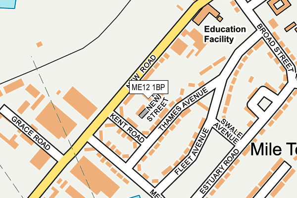 ME12 1BP map - OS OpenMap – Local (Ordnance Survey) ME12 1BP map - OS OpenMap – Local (Ordnance Survey)