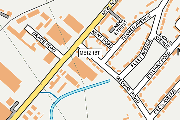 ME12 1BT map - OS OpenMap – Local (Ordnance Survey) ME12 1BT map - OS OpenMap – Local (Ordnance Survey)