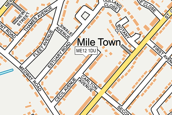 ME12 1DU map - OS OpenMap – Local (Ordnance Survey) ME12 1DU map - OS OpenMap – Local (Ordnance Survey)