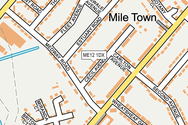 ME12 1DX map - OS OpenMap – Local (Ordnance Survey) ME12 1DX map - OS OpenMap – Local (Ordnance Survey)