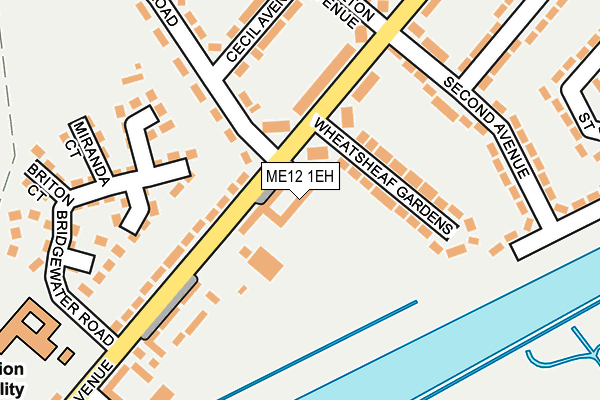 ME12 1EH map - OS OpenMap – Local (Ordnance Survey) ME12 1EH map - OS OpenMap – Local (Ordnance Survey)