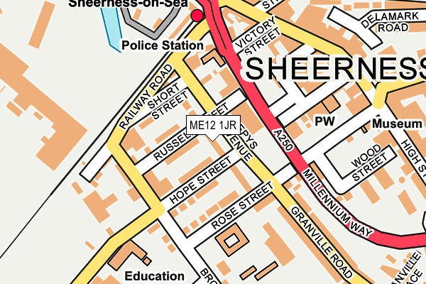 ME12 1JR map - OS OpenMap – Local (Ordnance Survey) ME12 1JR map - OS OpenMap – Local (Ordnance Survey)