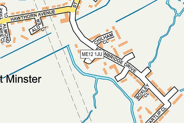 ME12 1JU map - OS OpenMap – Local (Ordnance Survey) ME12 1JU map - OS OpenMap – Local (Ordnance Survey)