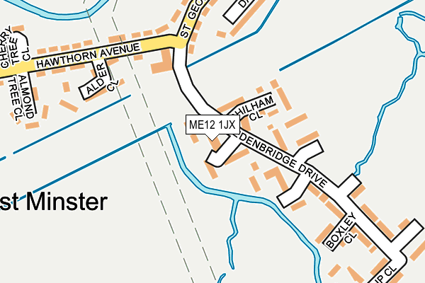 ME12 1JX map - OS OpenMap – Local (Ordnance Survey) ME12 1JX map - OS OpenMap – Local (Ordnance Survey)