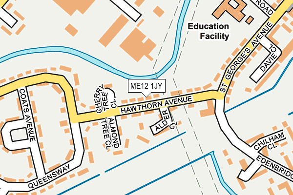 ME12 1JY map - OS OpenMap – Local (Ordnance Survey) ME12 1JY map - OS OpenMap – Local (Ordnance Survey)