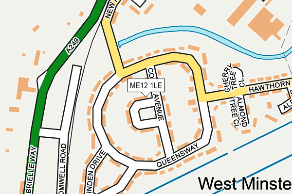 ME12 1LE map - OS OpenMap – Local (Ordnance Survey) ME12 1LE map - OS OpenMap – Local (Ordnance Survey)