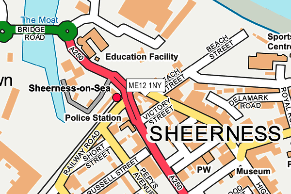 ME12 1NY map - OS OpenMap – Local (Ordnance Survey) ME12 1NY map - OS OpenMap – Local (Ordnance Survey)