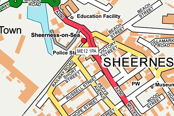 ME12 1PA map - OS OpenMap – Local (Ordnance Survey) ME12 1PA map - OS OpenMap – Local (Ordnance Survey)