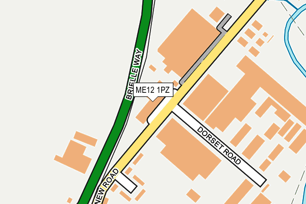 ME12 1PZ map - OS OpenMap – Local (Ordnance Survey) ME12 1PZ map - OS OpenMap – Local (Ordnance Survey)