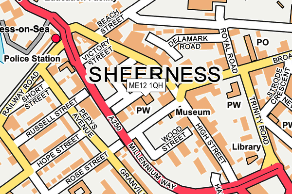 ME12 1QH map - OS OpenMap – Local (Ordnance Survey) ME12 1QH map - OS OpenMap – Local (Ordnance Survey)