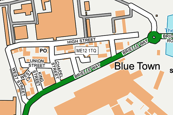 ME12 1TQ map - OS OpenMap – Local (Ordnance Survey) ME12 1TQ map - OS OpenMap – Local (Ordnance Survey)