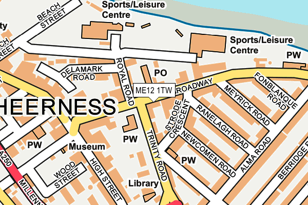 ME12 1TW map - OS OpenMap – Local (Ordnance Survey)