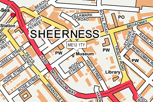 ME12 1TY map - OS OpenMap – Local (Ordnance Survey) ME12 1TY map - OS OpenMap – Local (Ordnance Survey)