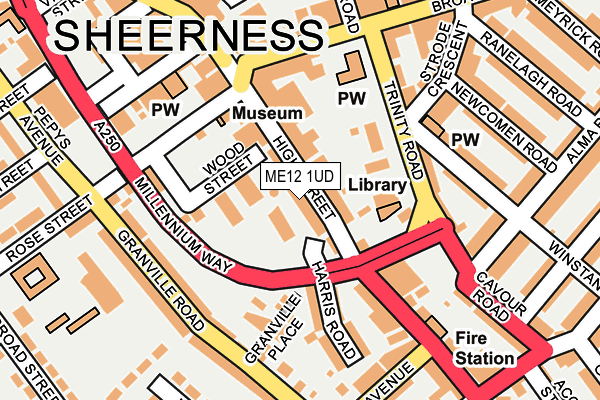 ME12 1UD map - OS OpenMap – Local (Ordnance Survey) ME12 1UD map - OS OpenMap – Local (Ordnance Survey)
