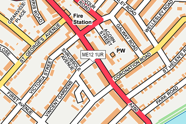 ME12 1UR map - OS OpenMap – Local (Ordnance Survey) ME12 1UR map - OS OpenMap – Local (Ordnance Survey)