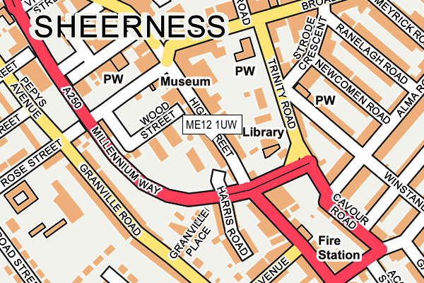 ME12 1UW map - OS OpenMap – Local (Ordnance Survey) ME12 1UW map - OS OpenMap – Local (Ordnance Survey)