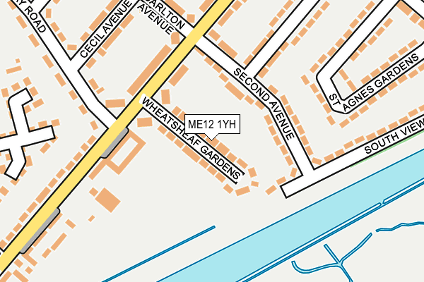 ME12 1YH map - OS OpenMap – Local (Ordnance Survey) ME12 1YH map - OS OpenMap – Local (Ordnance Survey)