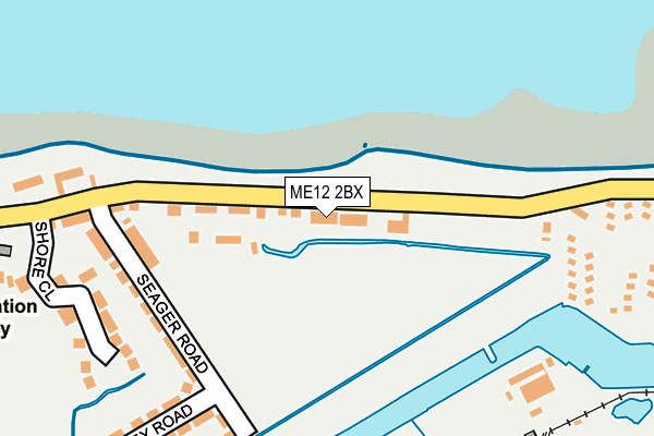ME12 2BX map - OS OpenMap – Local (Ordnance Survey) ME12 2BX map - OS OpenMap – Local (Ordnance Survey)