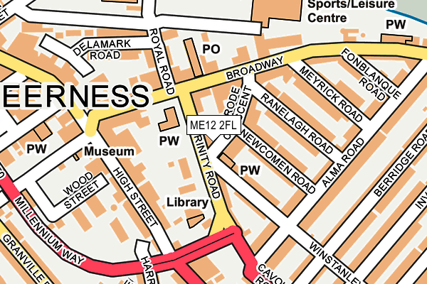ME12 2FL map - OS OpenMap – Local (Ordnance Survey) ME12 2FL map - OS OpenMap – Local (Ordnance Survey)
