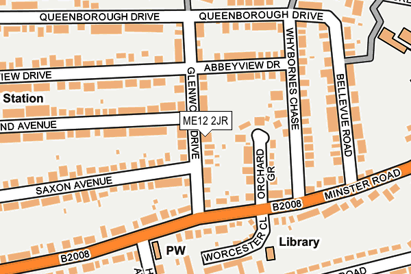 ME12 2JR map - OS OpenMap – Local (Ordnance Survey) ME12 2JR map - OS OpenMap – Local (Ordnance Survey)