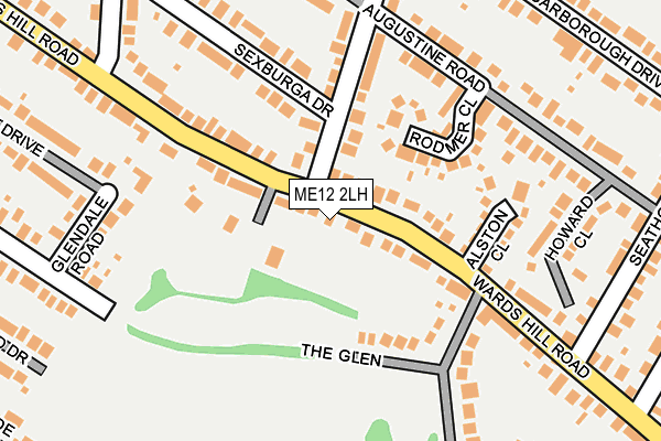 ME12 2LH map - OS OpenMap – Local (Ordnance Survey) ME12 2LH map - OS OpenMap – Local (Ordnance Survey)