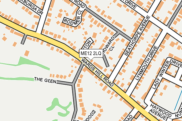 ME12 2LQ map - OS OpenMap – Local (Ordnance Survey) ME12 2LQ map - OS OpenMap – Local (Ordnance Survey)