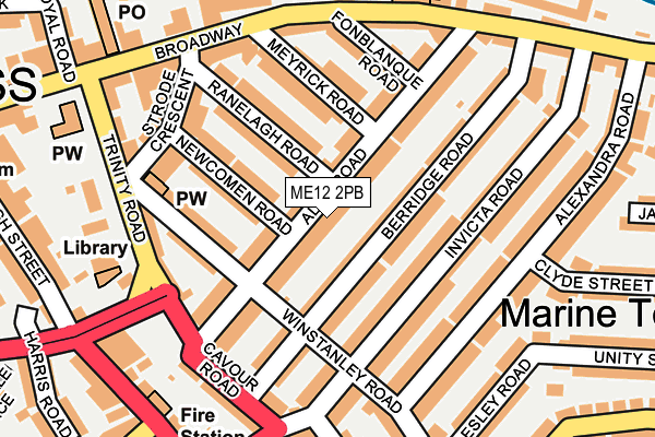 ME12 2PB map - OS OpenMap – Local (Ordnance Survey) ME12 2PB map - OS OpenMap – Local (Ordnance Survey)