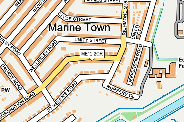 ME12 2QR map - OS OpenMap – Local (Ordnance Survey) ME12 2QR map - OS OpenMap – Local (Ordnance Survey)