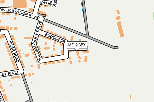 ME12 3BX map - OS OpenMap – Local (Ordnance Survey) ME12 3BX map - OS OpenMap – Local (Ordnance Survey)