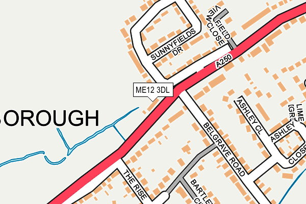 ME12 3DL map - OS OpenMap – Local (Ordnance Survey) ME12 3DL map - OS OpenMap – Local (Ordnance Survey)