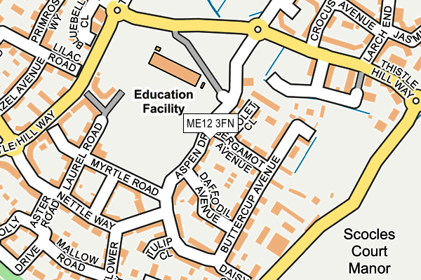 ME12 3FN map - OS OpenMap – Local (Ordnance Survey) ME12 3FN map - OS OpenMap – Local (Ordnance Survey)