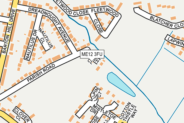 ME12 3FU map - OS OpenMap – Local (Ordnance Survey) ME12 3FU map - OS OpenMap – Local (Ordnance Survey)