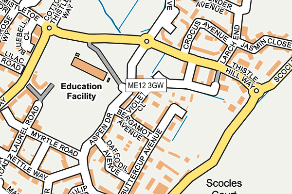 ME12 3GW map - OS OpenMap – Local (Ordnance Survey)