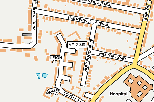 ME12 3JR map - OS OpenMap – Local (Ordnance Survey) ME12 3JR map - OS OpenMap – Local (Ordnance Survey)