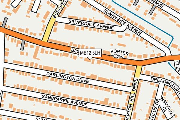 ME12 3LH map - OS OpenMap – Local (Ordnance Survey) ME12 3LH map - OS OpenMap – Local (Ordnance Survey)