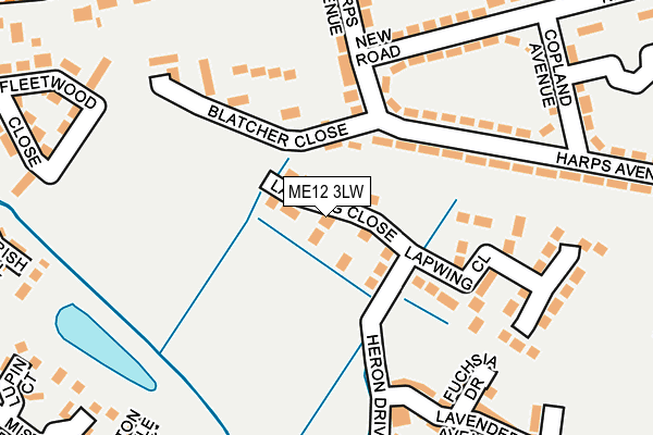 ME12 3LW map - OS OpenMap – Local (Ordnance Survey) ME12 3LW map - OS OpenMap – Local (Ordnance Survey)