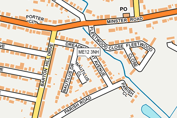 ME12 3NH map - OS OpenMap – Local (Ordnance Survey) ME12 3NH map - OS OpenMap – Local (Ordnance Survey)