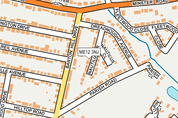 ME12 3NJ map - OS OpenMap – Local (Ordnance Survey) ME12 3NJ map - OS OpenMap – Local (Ordnance Survey)